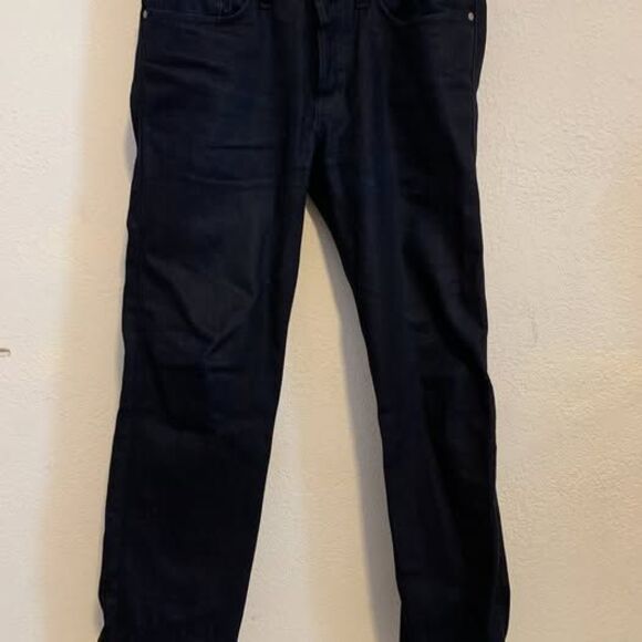 Naked and Famous Weird Guy Midnight Selvedge Raw Jeans Size 31x32 - Picture 1 of 8